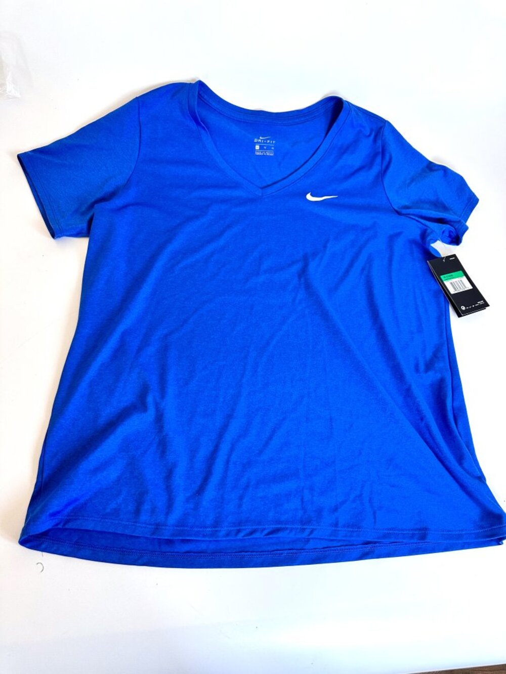 NEW Nike Legend V-Neck Tee Shirt Game Royal Blue W-21548 Women's XL NWT